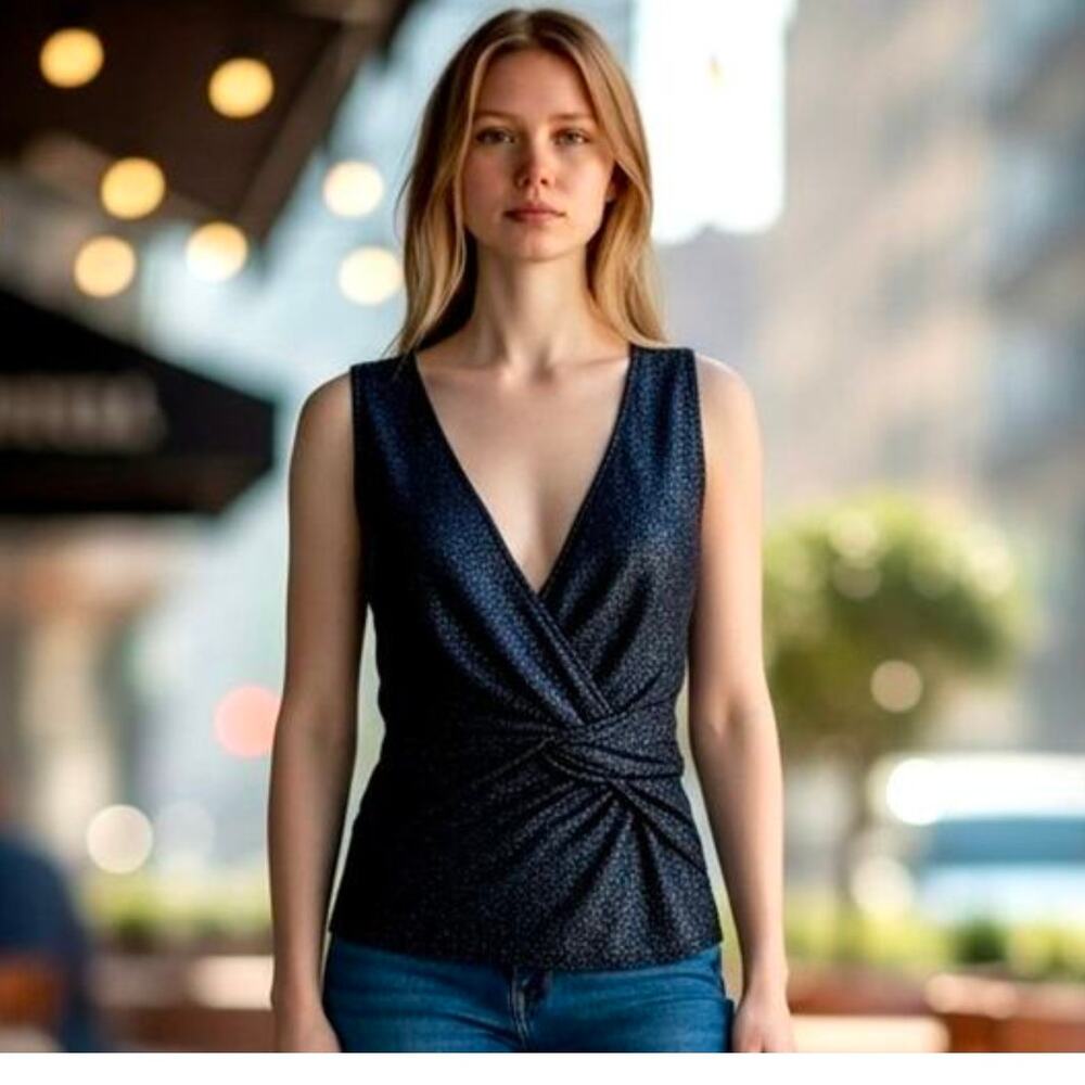 Ramy Brook New York Blue Blouse Medium